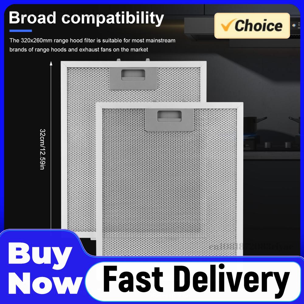 Commercial Kitchen Vent Hood - 2x Range Hood Filter Replacement Ventilation