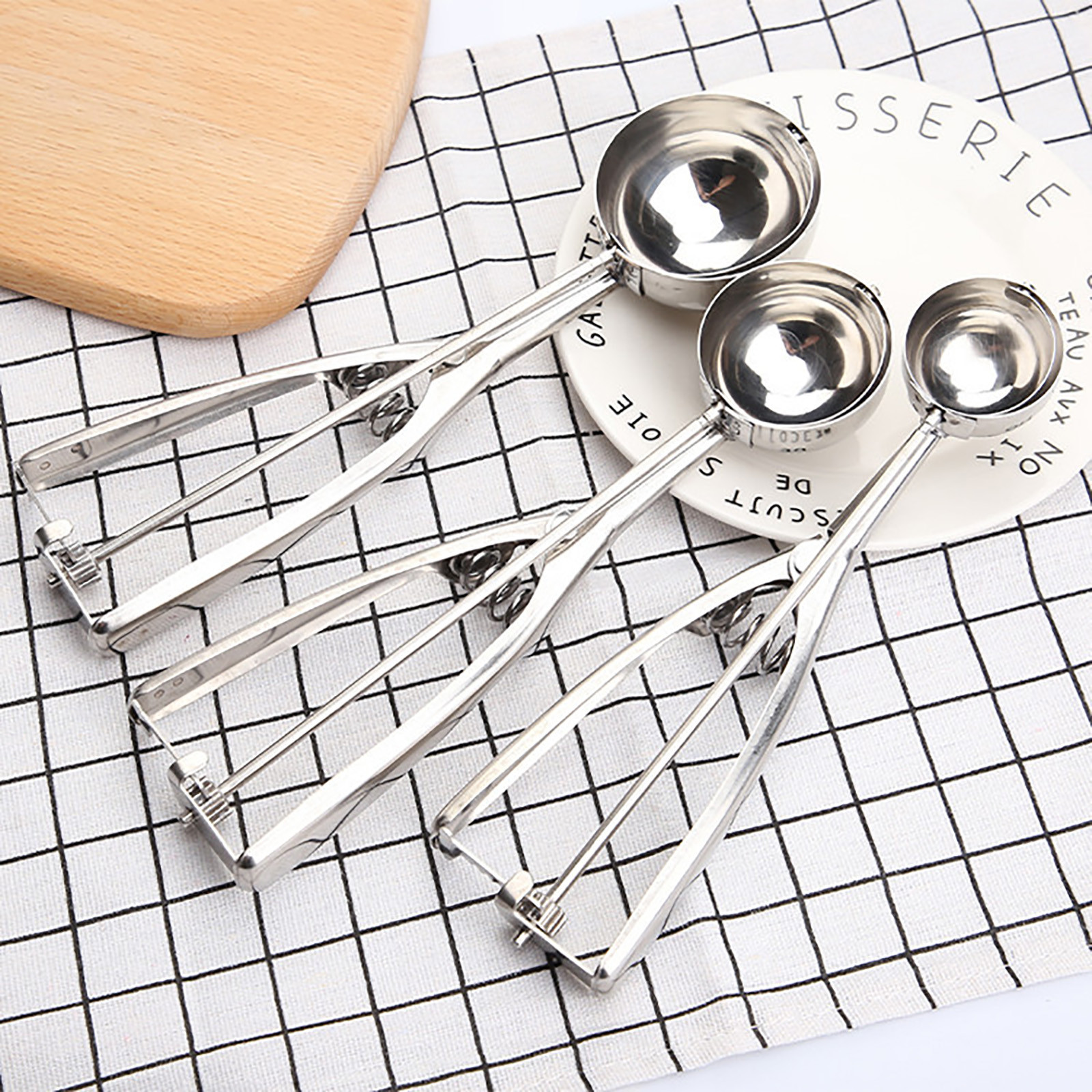 Commercial Kitchen Products - 3 Size Ice Cream Scoop Trigger