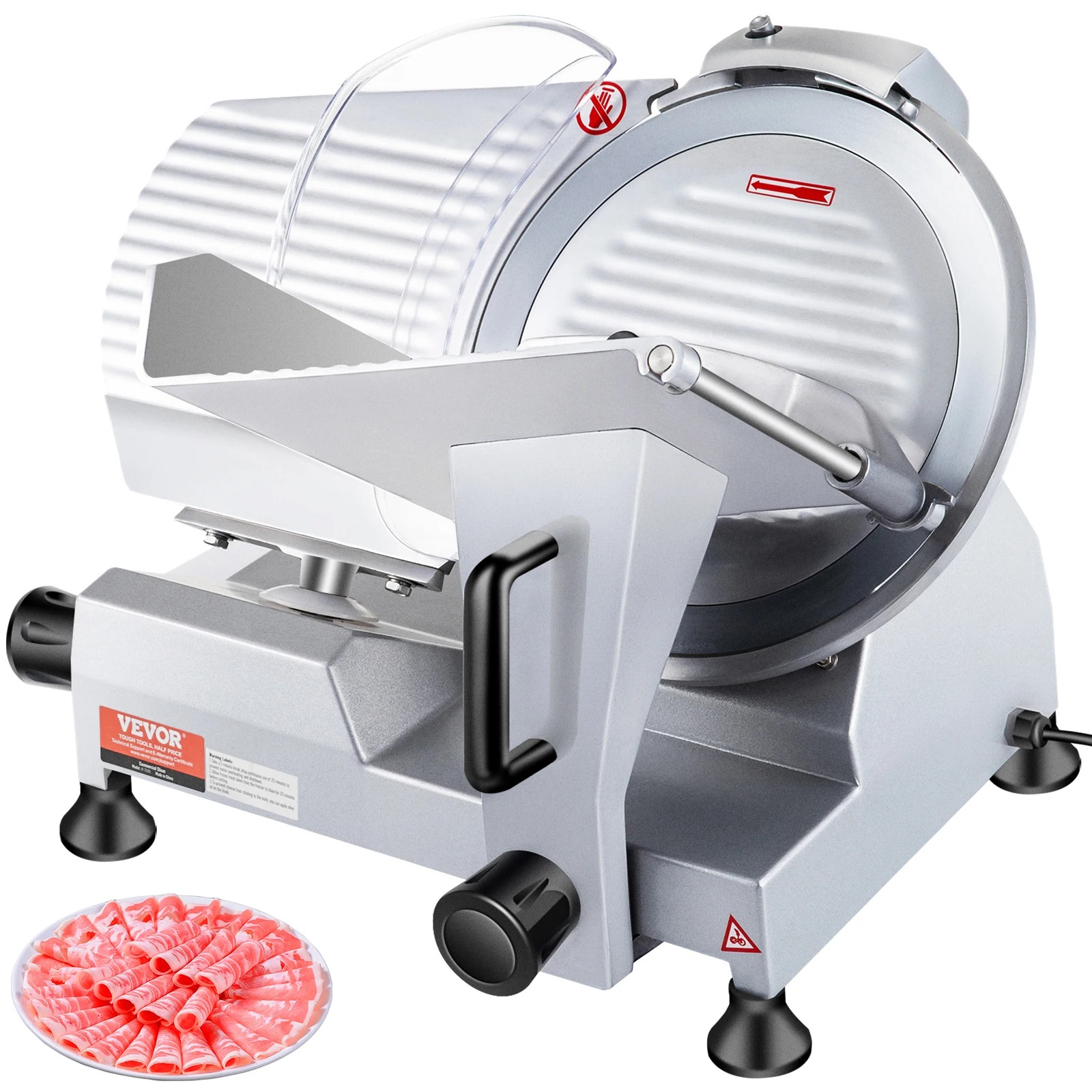 Commercial Kitchen Appliances - SucceBuy 240W Commercial Meat Slicer Electric