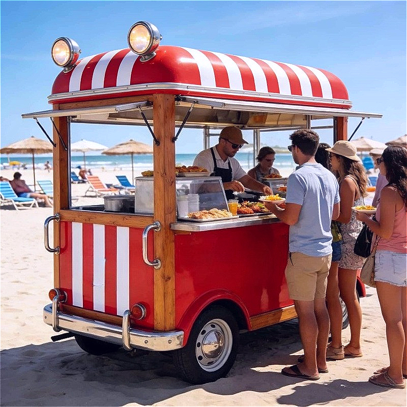 Commercial Kitchen Griddle - Mobile Food Trailer Stainless Steel Commercial