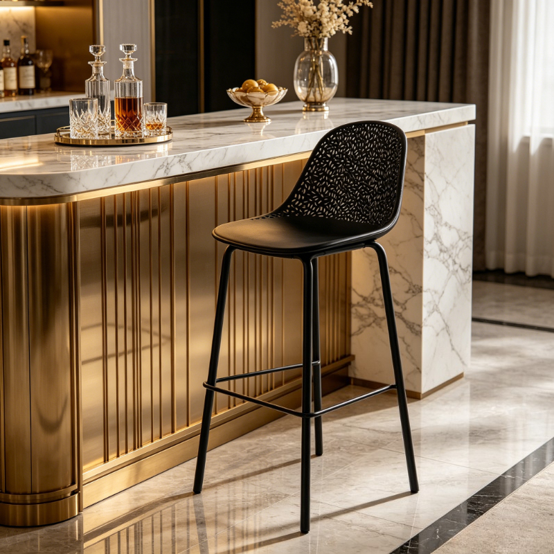 Commercial Kitchen Lighting Design - Light Luxury Bar Chair Designer Modern