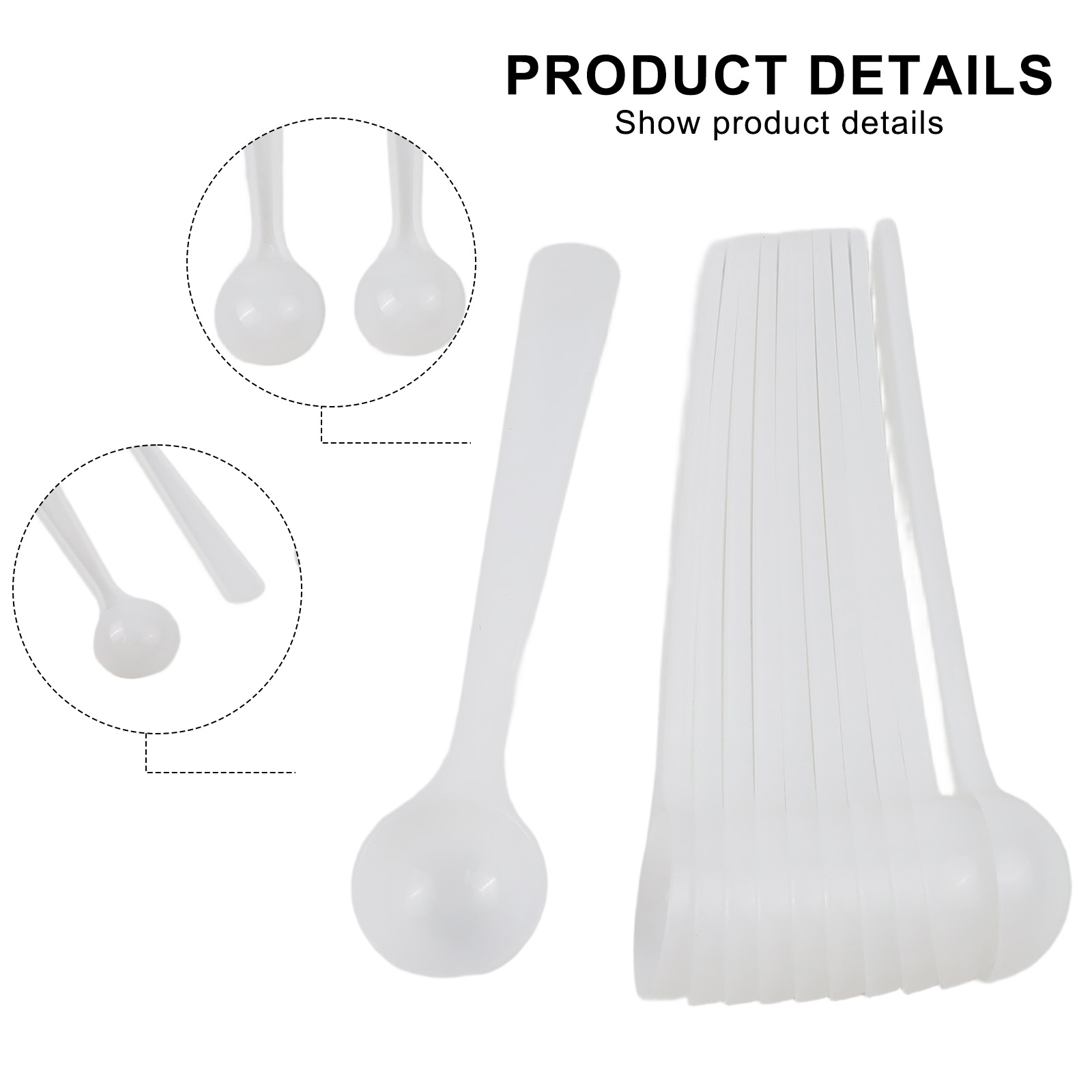 50pcs Measuring Spoon 1g White - Commercial Kitchen Products incelemesi ve fiyatı