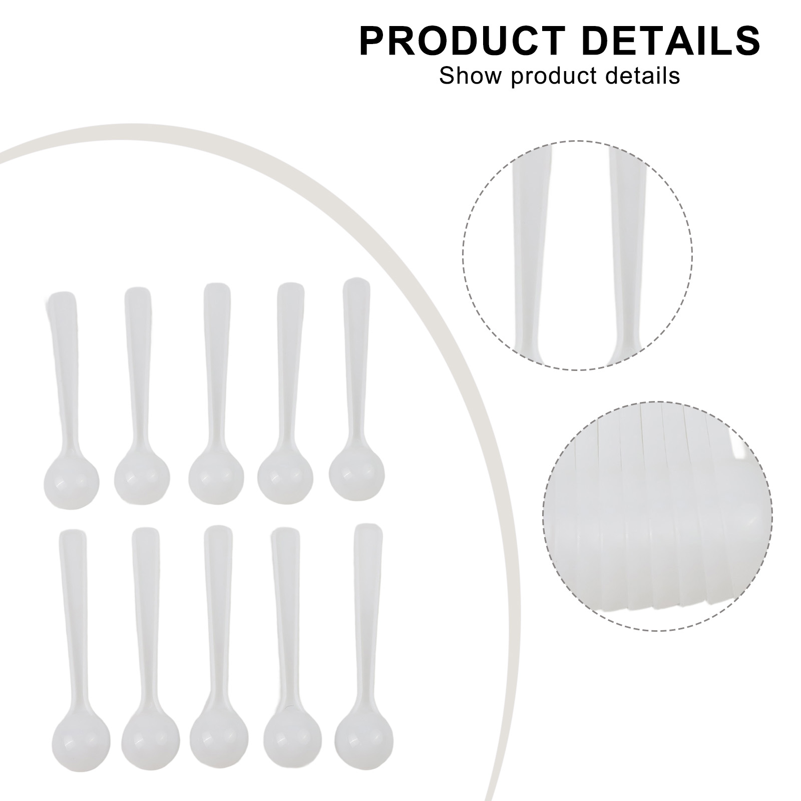 50pcs Measuring Spoon 1g White - Commercial Kitchen Products incelemesi ve fiyatı