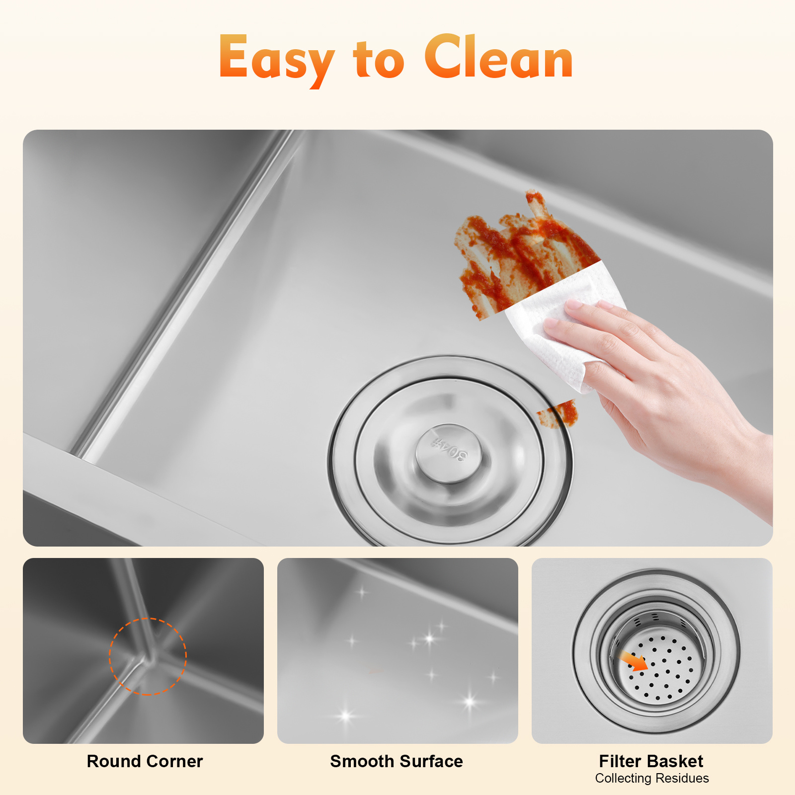 Stainless Steel Kitchen Sink D - Commercial Kitchen Taps incelemesi ve fiyatı