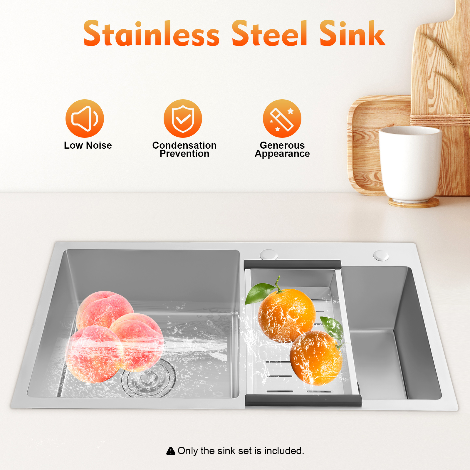 Stainless Steel Kitchen Sink D - Commercial Kitchen Taps incelemesi ve fiyatı
