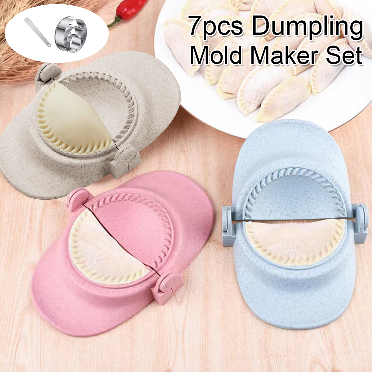 7Pcs Dumpling Maker Reusable D - Commercial Kitchen Products incelemesi ve fiyatı