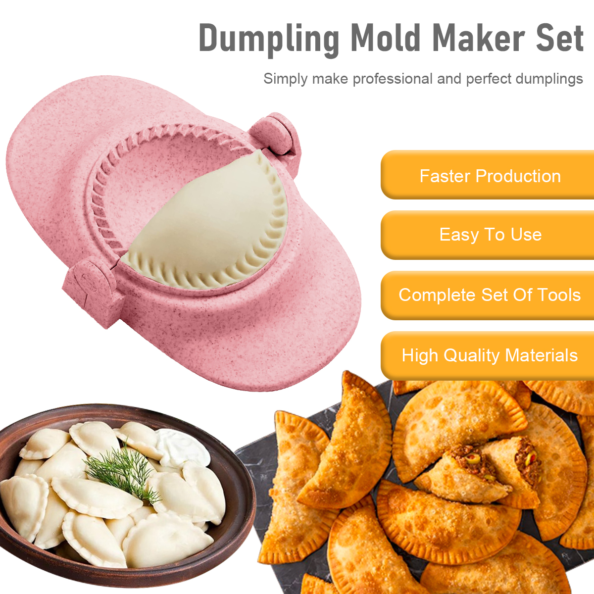 7Pcs Dumpling Maker Reusable D - Commercial Kitchen Products incelemesi ve fiyatı