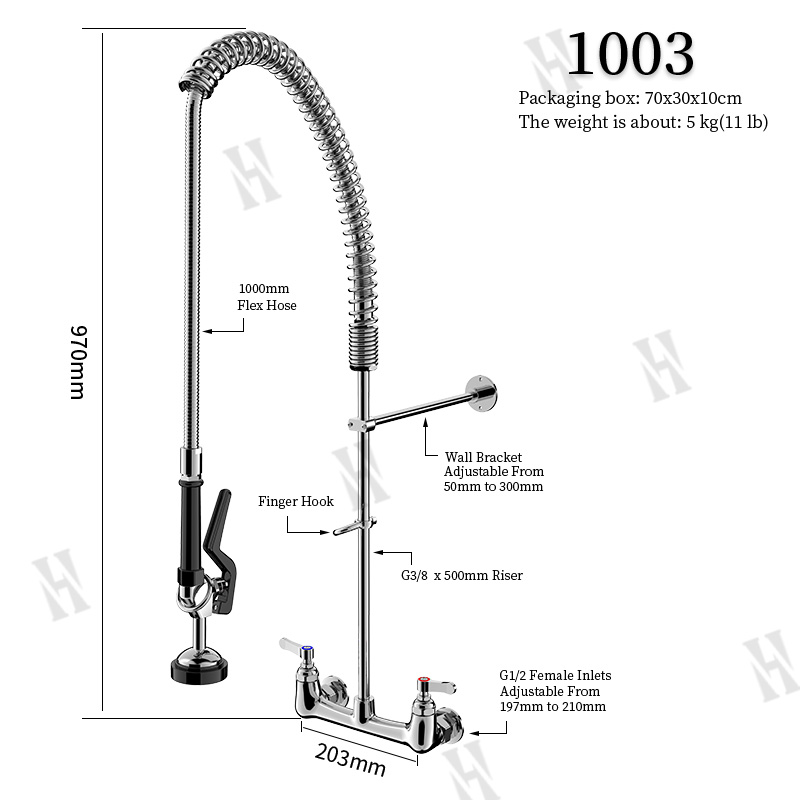 Pre Rinse Sprayer Commercial K - Commercial Kitchen Taps incelemesi ve fiyatı