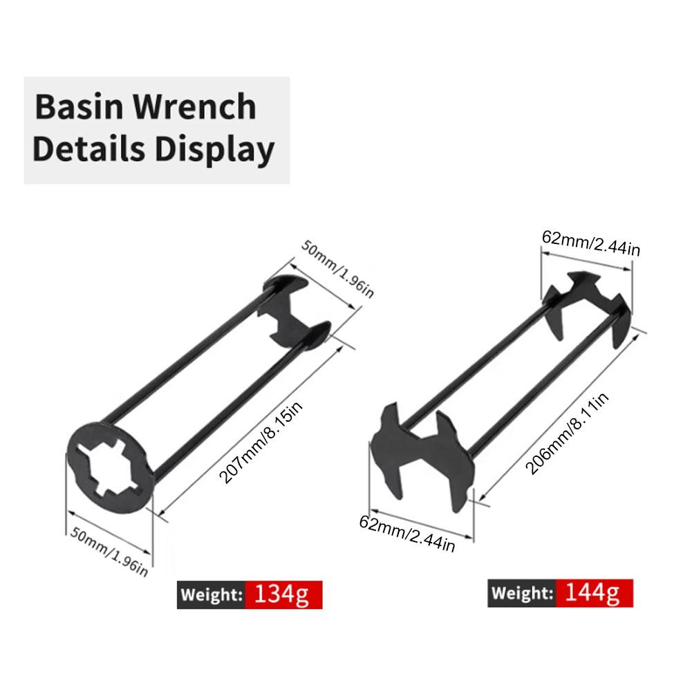 Sink wrench 2-piece set, narro - Commercial Kitchen Taps incelemesi ve fiyatı