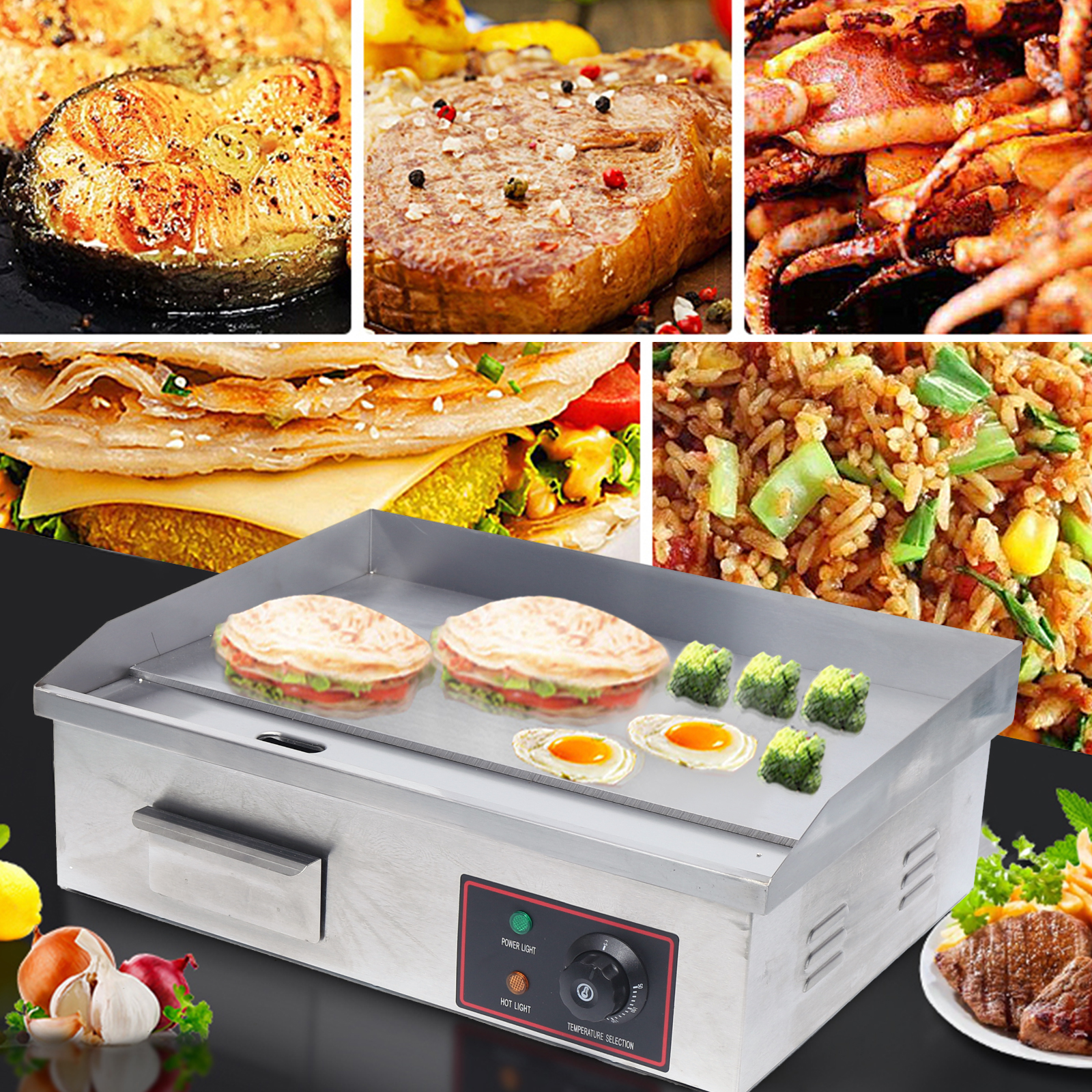 Flat Top Grill 22'' Commercial - Electric Griddle Flat Top incelemesi ve fiyatı