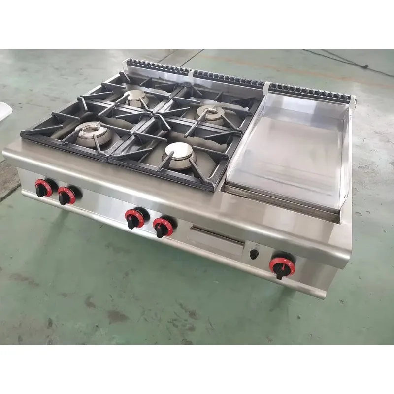 Table Top Gas Cooker with 4 Bu - Commercial Kitchen Griddle incelemesi ve fiyatı