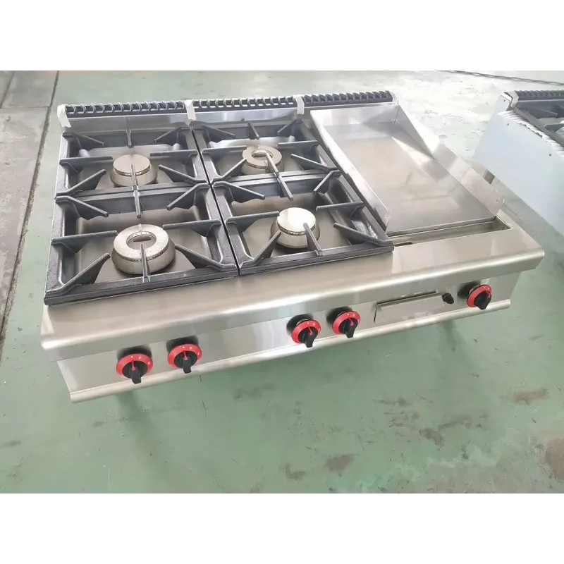 Table Top Gas Cooker with 4 Bu - Commercial Kitchen Griddle incelemesi ve fiyatı