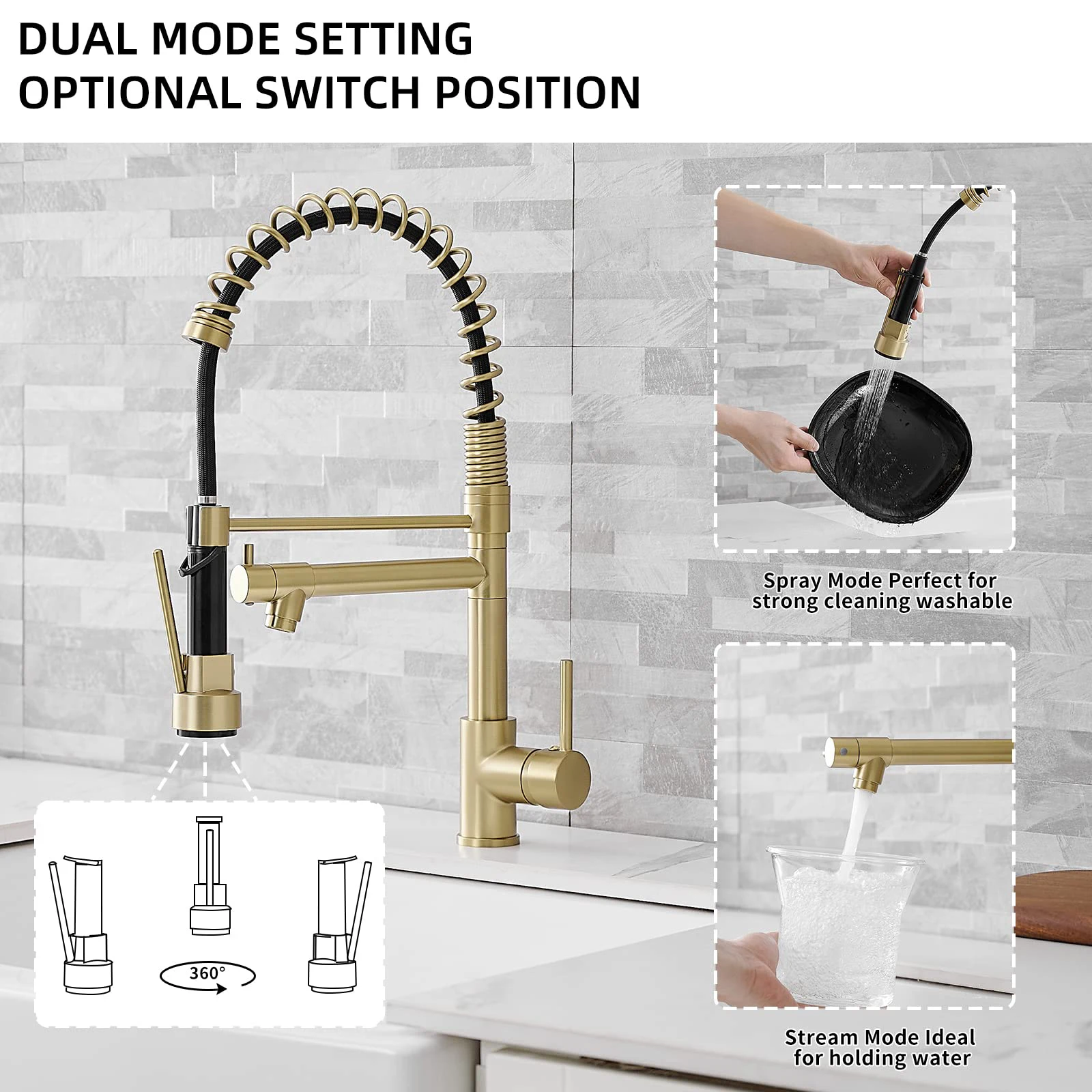 Flexible Kitchen Faucet with P - Commercial Kitchen Taps incelemesi ve fiyatı