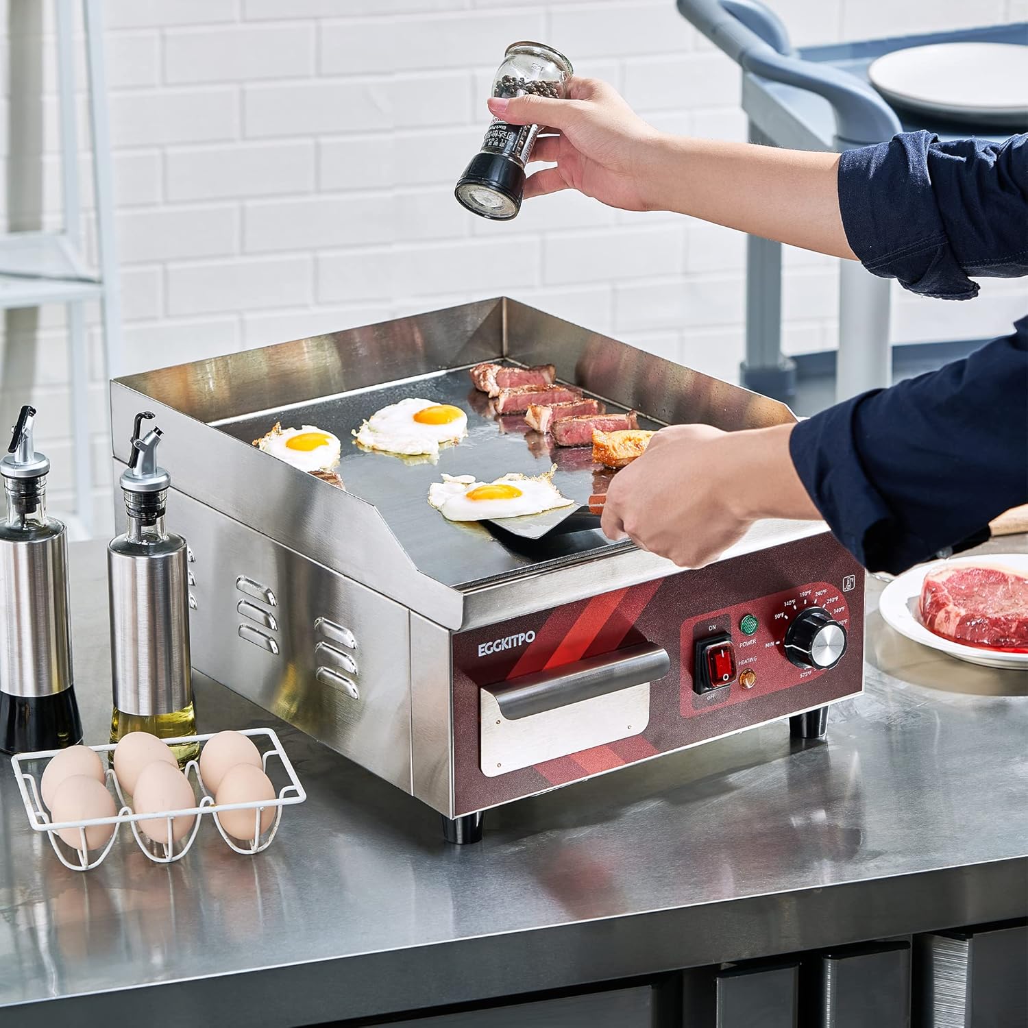 14 Inch Electric Griddle 120V  - Electric Griddle Flat Top incelemesi ve fiyatı