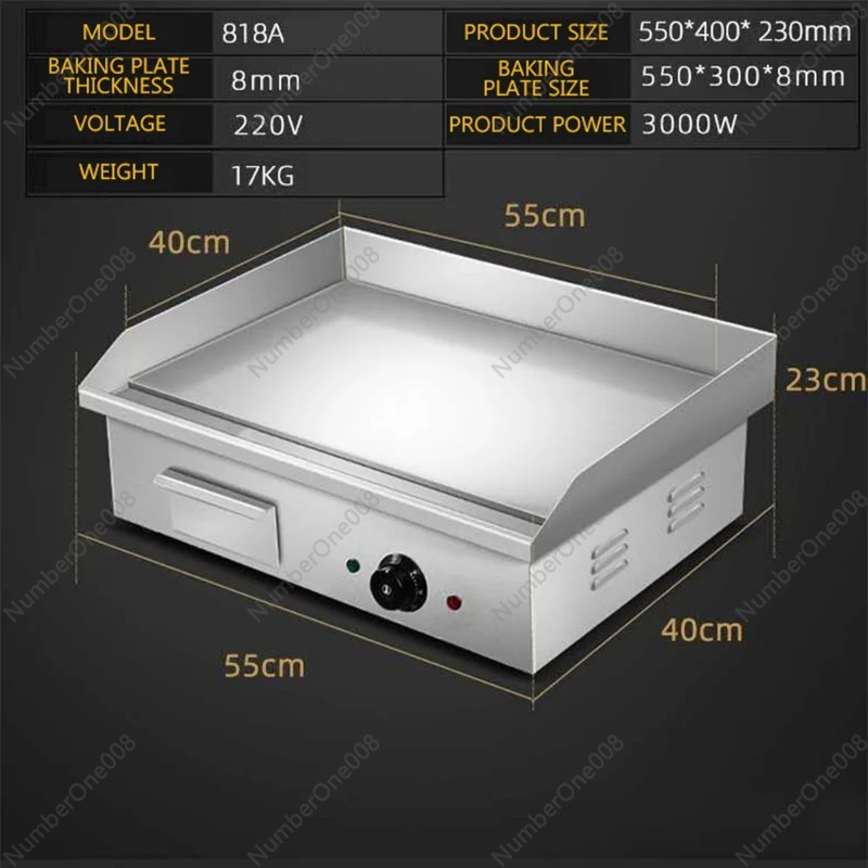 3000W Commercial Electric Grid - Commercial Kitchen Griddle incelemesi ve fiyatı