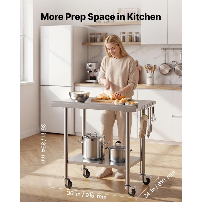 Stainless Steel Work Table, 24 - Commercial Kitchen Tables incelemesi ve fiyatı