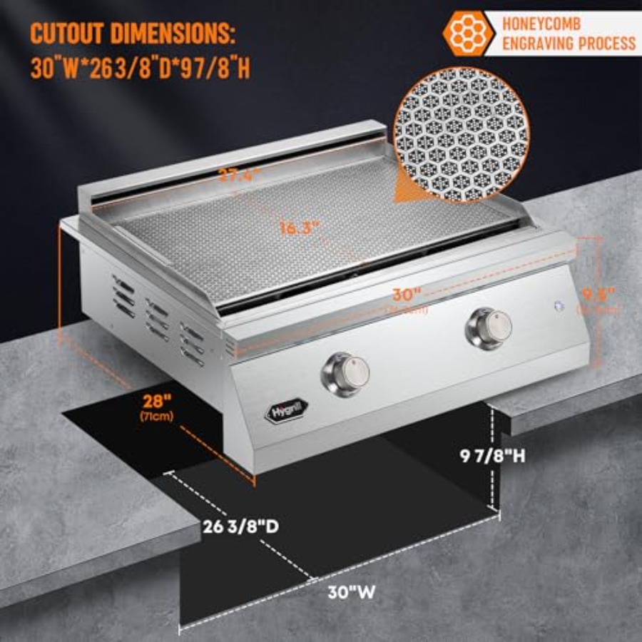 30-Inch Premium Built-In Liqui - Electric Griddle Flat Top incelemesi ve fiyatı