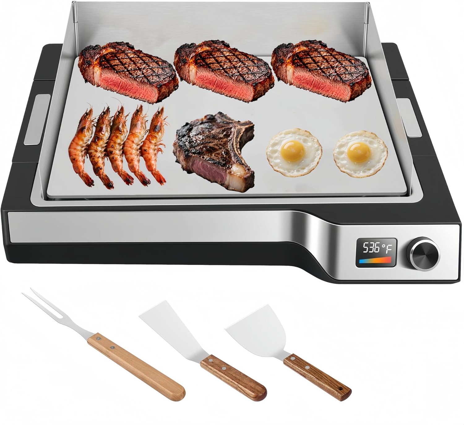 Electric Griddle 536°F Max Tem - Electric Griddle Flat Top incelemesi ve fiyatı