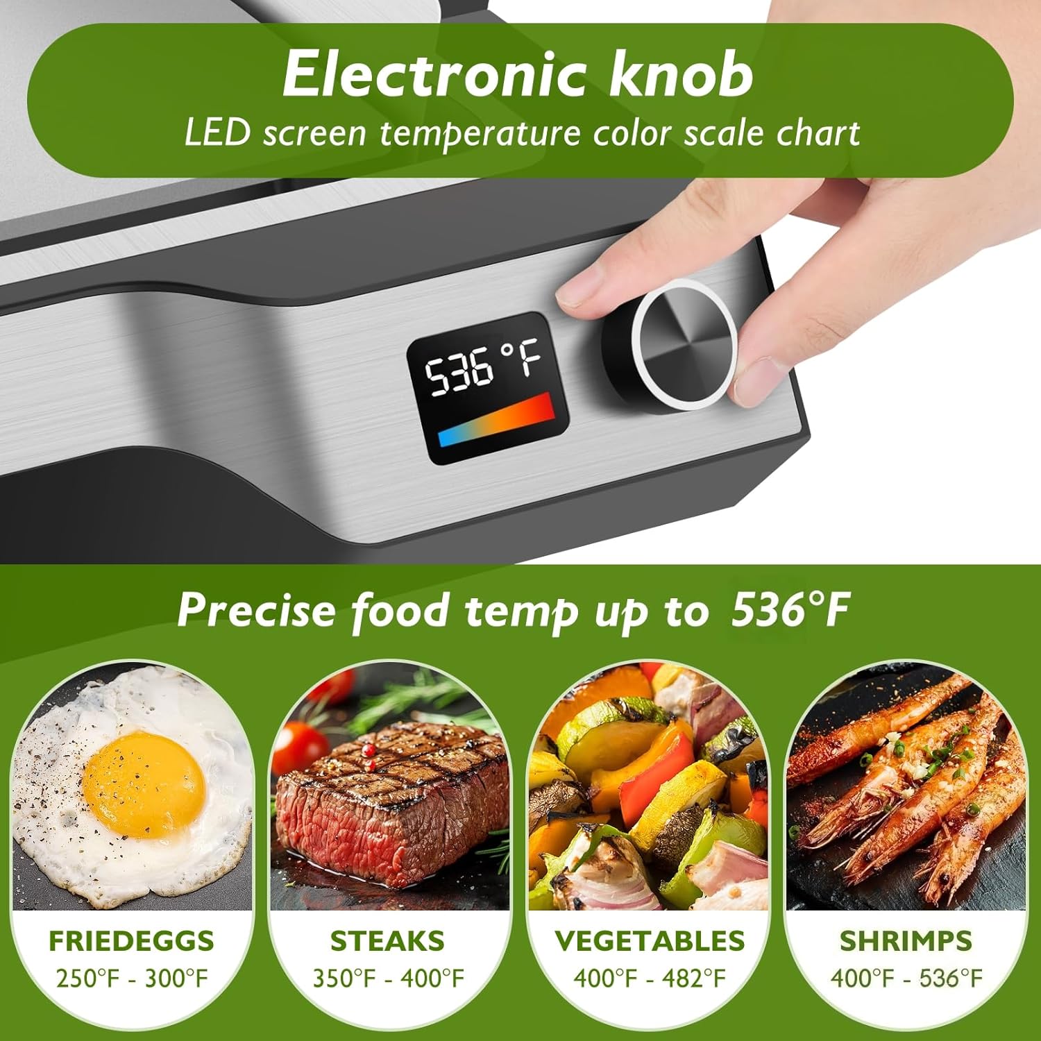 Electric Griddle 536°F Max Tem - Electric Griddle Flat Top incelemesi ve fiyatı