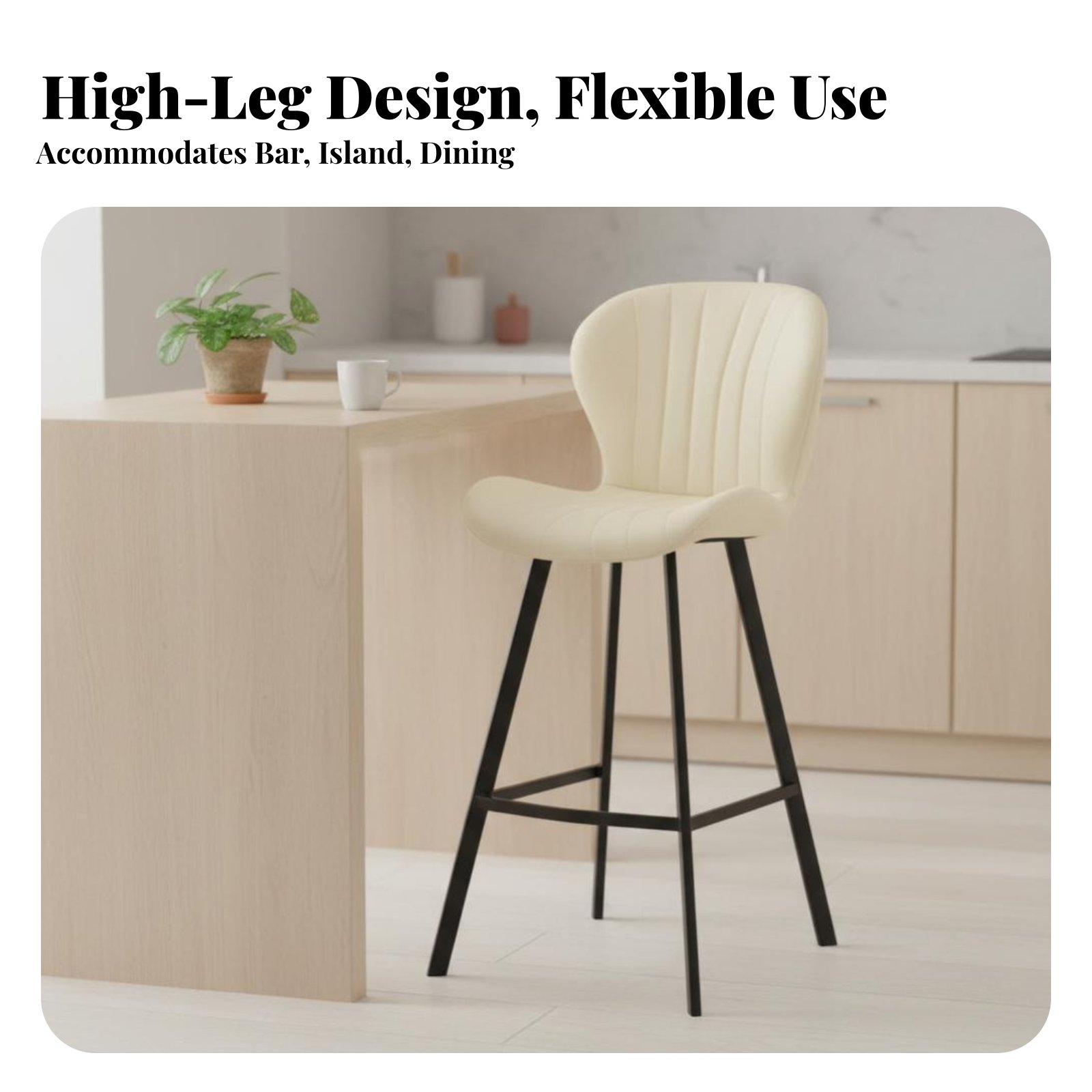 Upholstered Highrear Stool Lig - Commercial Kitchen Lighting Design incelemesi ve fiyatı