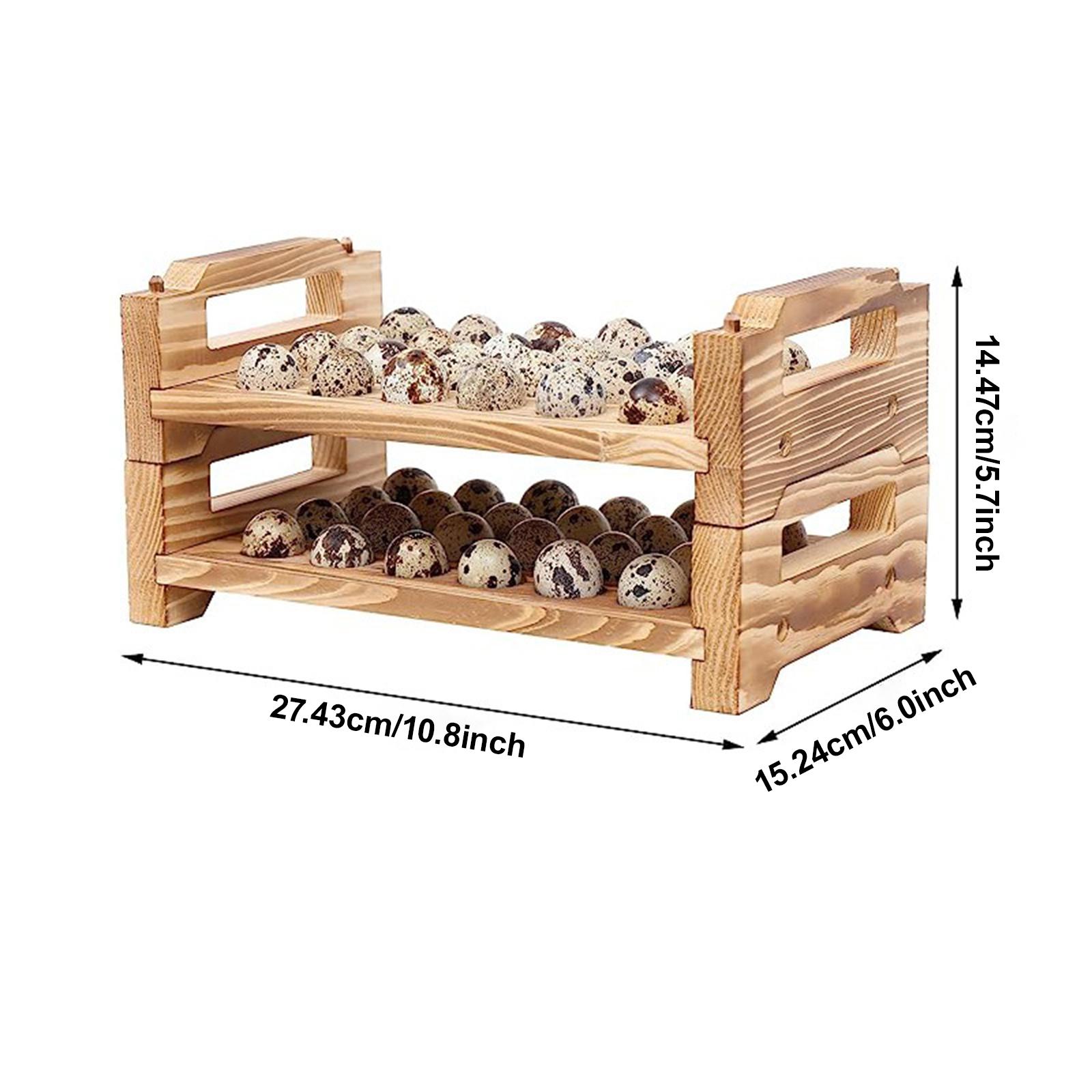 Stackable Wood Egg Holder Rack - Commercial Kitchen Cabinet incelemesi ve fiyatı