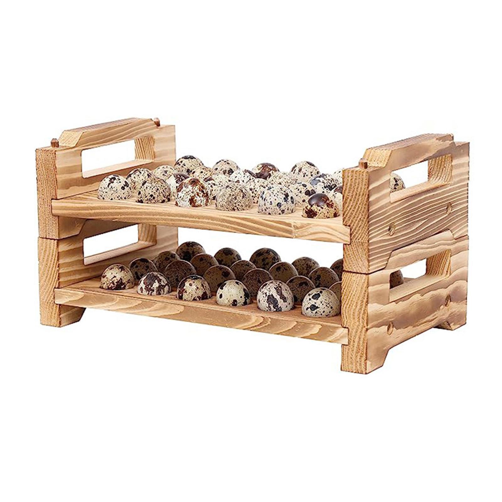 Stackable Wood Egg Holder Rack - Commercial Kitchen Cabinet incelemesi ve fiyatı