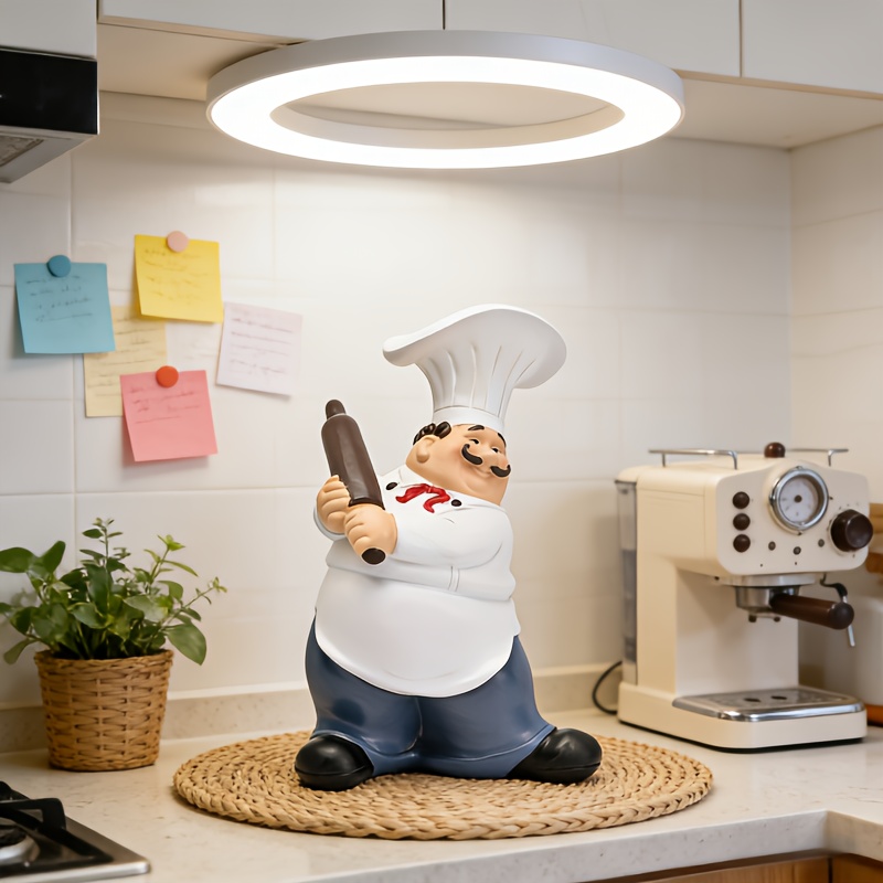 Mustache Chef-Chef Resin Statu - Commercial Kitchen Tables incelemesi ve fiyatı