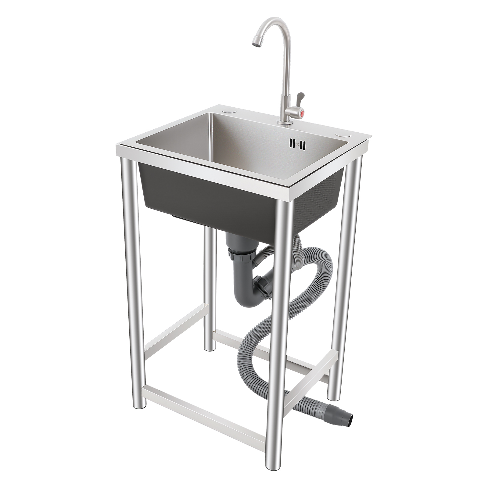 Freestanding Kitchen Sink with - Commercial Kitchen Taps incelemesi ve fiyatı