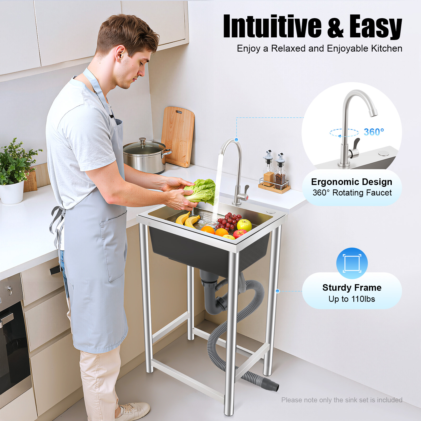 45x40x22cm Kitchens Single Bow - Commercial Kitchen Taps incelemesi ve fiyatı