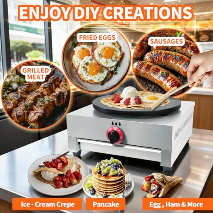 Commercial kitchen crepe maker - Commercial Kitchen Griddle incelemesi ve fiyatı