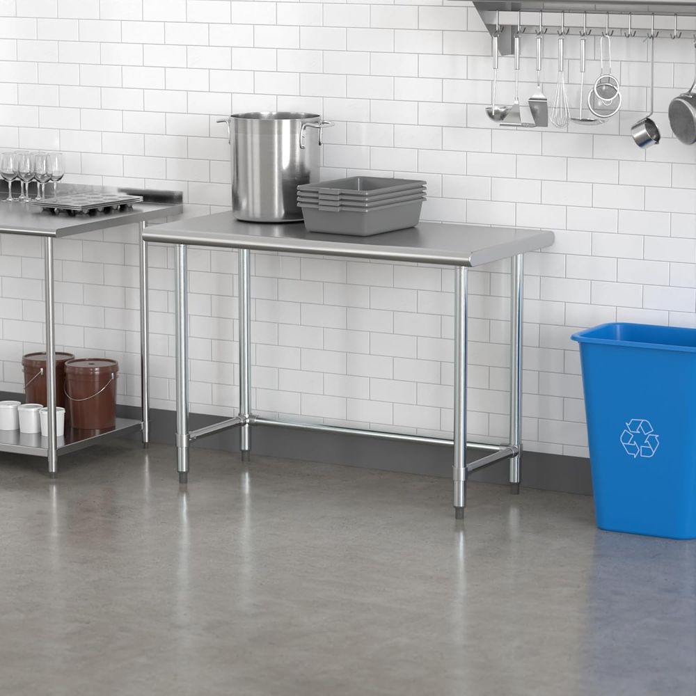 24 x 48 18-Gauge Stainless Ste - Commercial Kitchen Tables incelemesi ve fiyatı