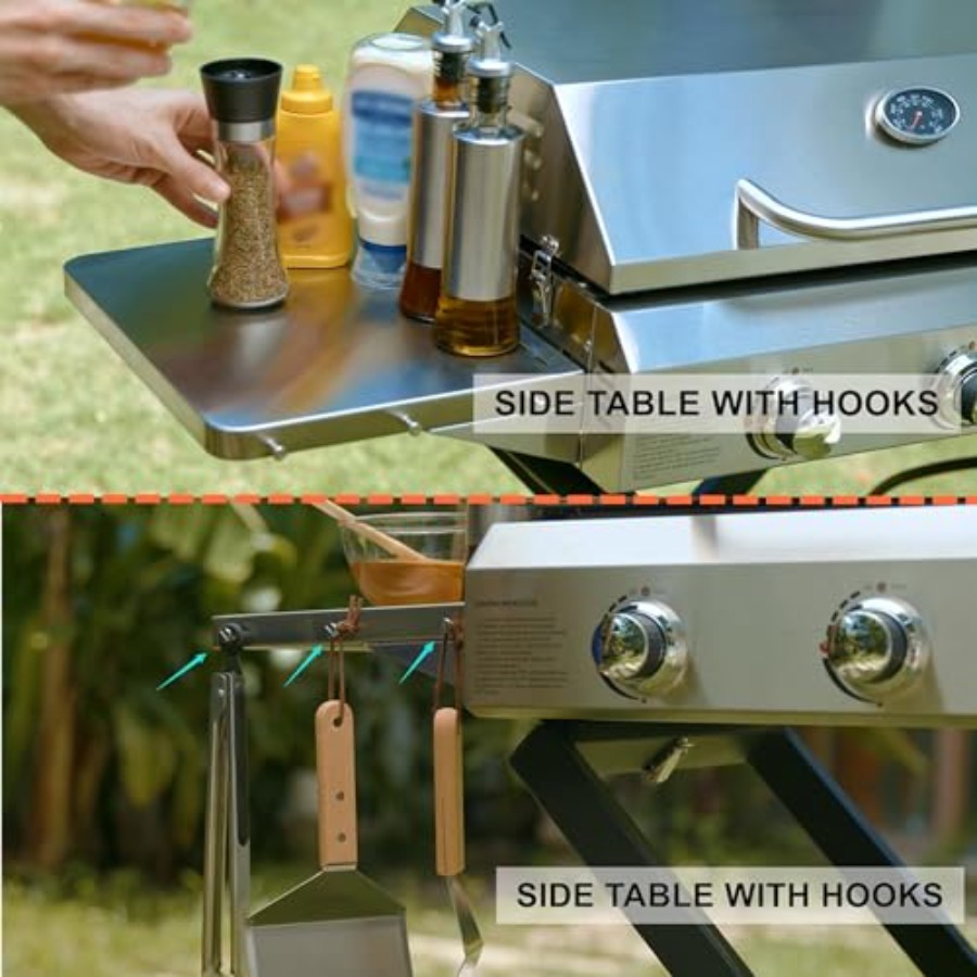Portable 3-Burner Propane Gas  - Electric Griddle Flat Top incelemesi ve fiyatı