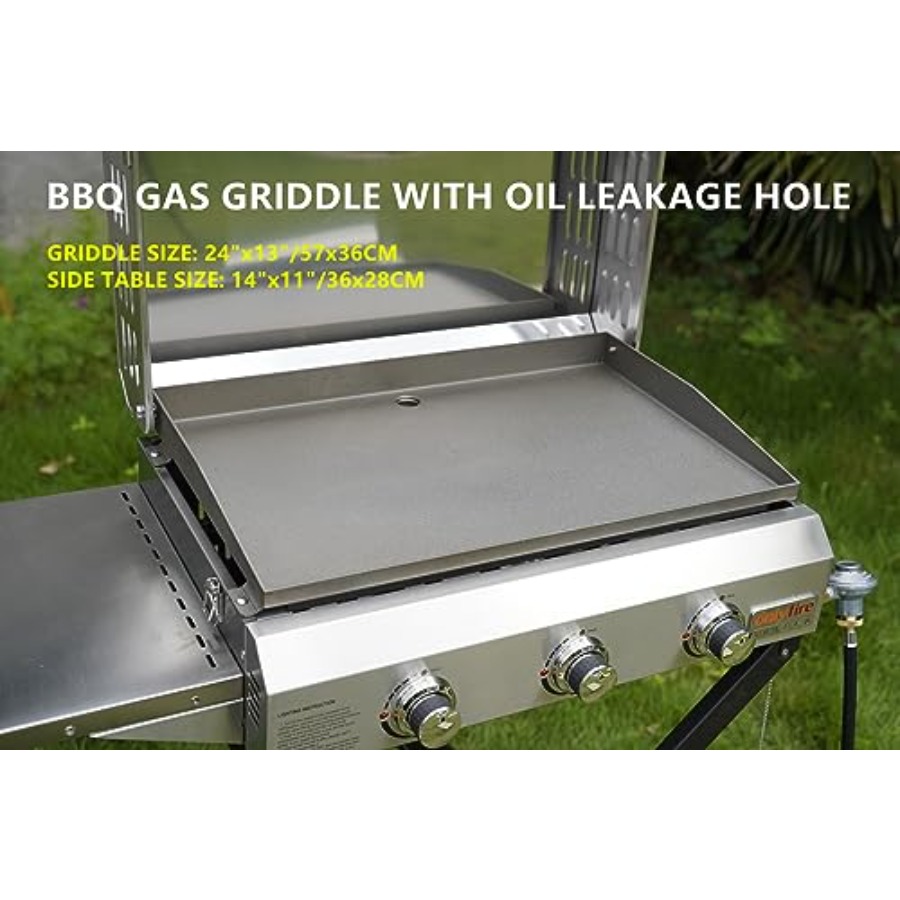 Portable 3-Burner Propane Gas  - Electric Griddle Flat Top incelemesi ve fiyatı