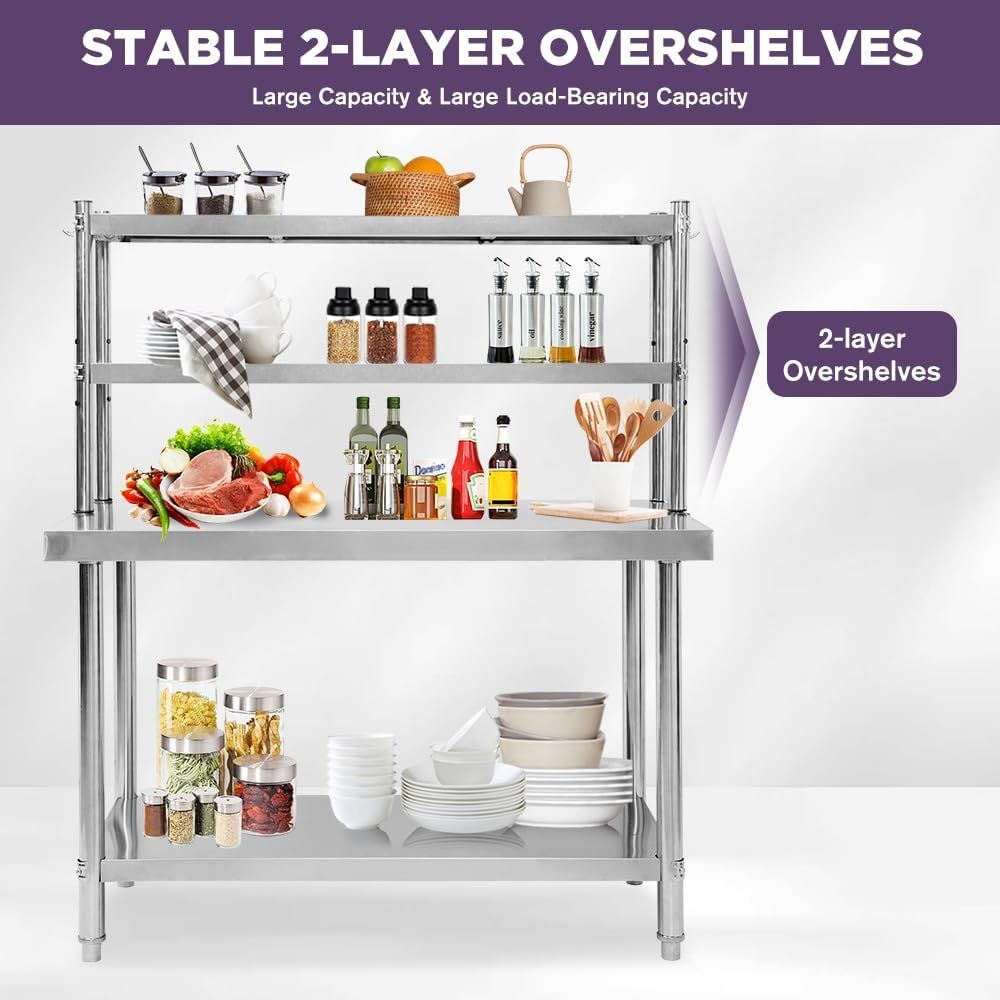 48x24 Stainless Steel Kitchen  - Commercial Kitchen Tables incelemesi ve fiyatı