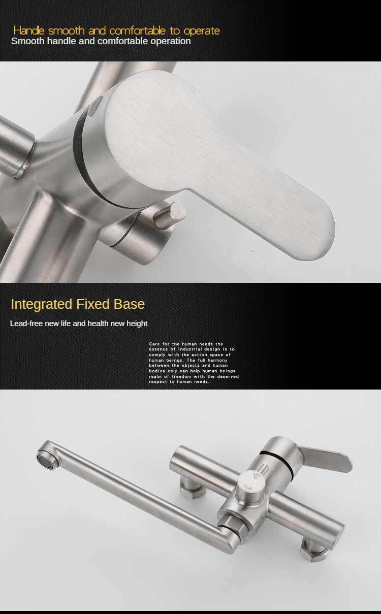 Brushed Nickel Wall Mount Sink - Commercial Kitchen Taps incelemesi ve fiyatı